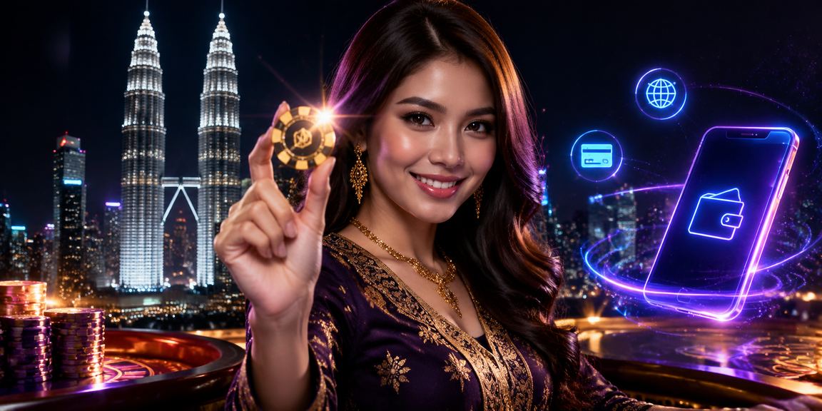 Pemain Kuala Lumpur menggunakan aplikasi kasino maya pada telefon pintar